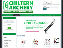 Tablet Screenshot of chiltern-archery.co.uk